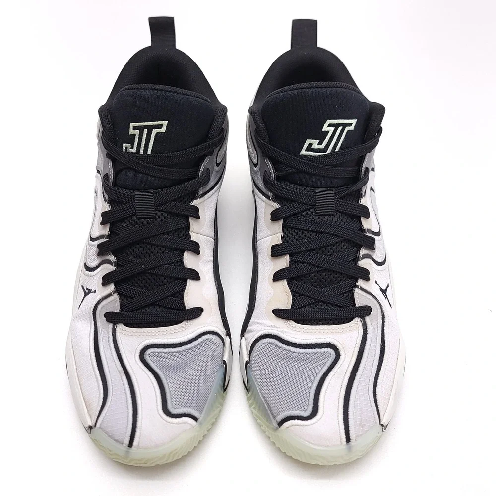 Jordan Tatum 3 ZEN Mens Basketball Shoes White Black FZ6598-001 Size 10